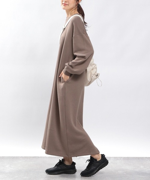 GLOBAL WORK Smile Seed Store（グローバルワーク スマイルシードストア）の「スウェットワンピース/970408（ワンピース・レディース・グレー系その他/モカ/ブラック/ダークグレー・LARGE/MEDIUM/SMALL）」の20枚目の写真