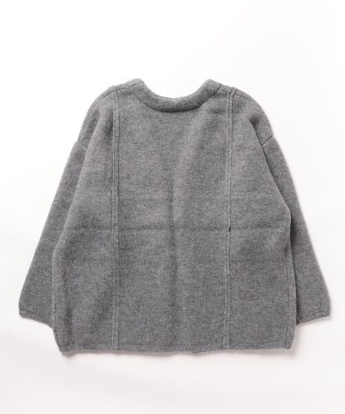 coca(coca)(コカ)の「圧縮ニット極厚カーディガン(カーディガン/ボレロ・レディース・カーキ/チャコール・M/L)」の3枚目の写真