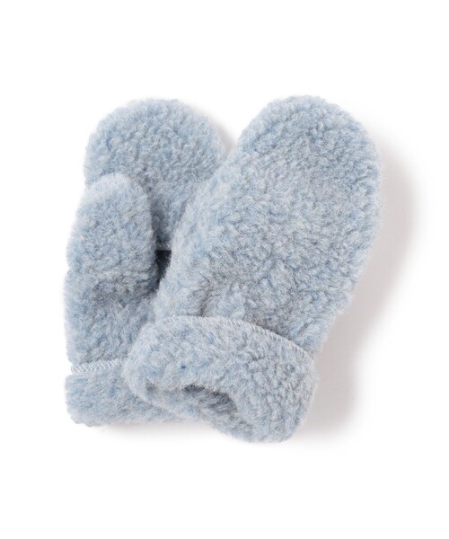 BEAMS BOY（ビームスボーイ）の「SHEEP by Sea × BEAMS BOY / 別注 Hooded Mittens 23FW（手袋・レディース・ライトブルー/ライトブラウン・ONE SIZE）」の2枚目の写真