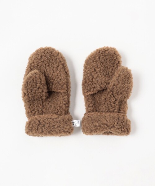 BEAMS BOY（ビームスボーイ）の「SHEEP by Sea × BEAMS BOY / 別注 Hooded Mittens 23FW（手袋・レディース・ライトブルー/ライトブラウン・ONE SIZE）」の4枚目の写真