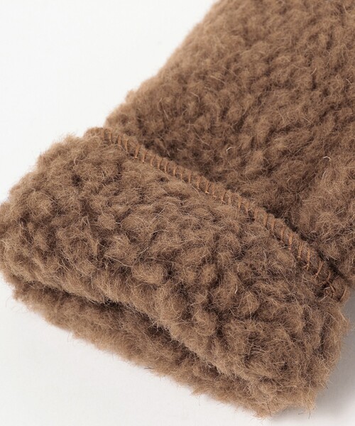 BEAMS BOY（ビームスボーイ）の「SHEEP by Sea × BEAMS BOY / 別注 Hooded Mittens 23FW（手袋・レディース・ライトブルー/ライトブラウン・ONE SIZE）」の5枚目の写真
