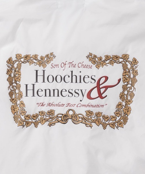 SON OF THE CHEESE(サノバチーズ)の「【SON OF THE CHEESE(サノバチーズ)】"Hoocies&Hennessy" Coach Jkt(ナイロンジャケット・メンズ・ホワイト/ワイン・LARGE/MEDIUM)」の7枚目の写真