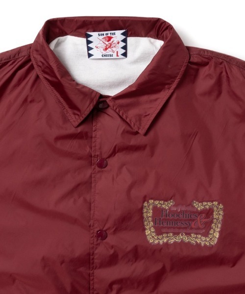 SON OF THE CHEESE(サノバチーズ)の「【SON OF THE CHEESE(サノバチーズ)】"Hoocies&Hennessy" Coach Jkt(ナイロンジャケット・メンズ・ホワイト/ワイン・LARGE/MEDIUM)」の8枚目の写真