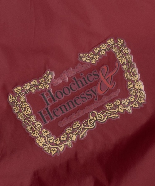 SON OF THE CHEESE(サノバチーズ)の「【SON OF THE CHEESE(サノバチーズ)】"Hoocies&Hennessy" Coach Jkt(ナイロンジャケット・メンズ・ホワイト/ワイン・LARGE/MEDIUM)」の9枚目の写真