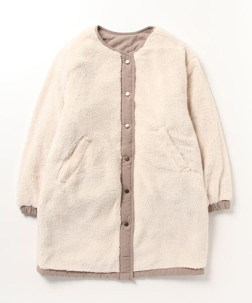 NAVY(ネイビー)の「NAVY ミリタリーコート 2WAY キルトジャケット(ミリタリージャケット・レディース・ブラック/オリーブ/モカ・L/M)」の13枚目の写真