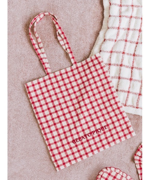 gelato pique（ジェラートピケ）の「チェックトートバッグ（トート