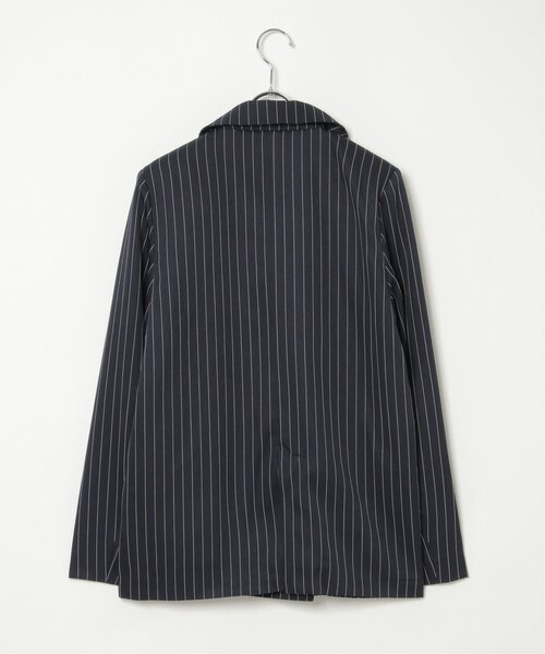 VENCEEXCHANGE(ヴァンスエクスチェンジ)の「【セットアップ対応】ピンストライプジャケット(テーラードジャケット・レディース・グリーン/ネイビー・FREE)」の17枚目の写真