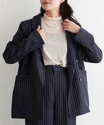 VENCEEXCHANGE | 【セットアップ対応】ピンストライプジャケット(テーラードジャケット)