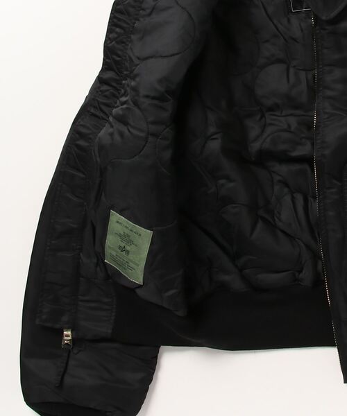 Alpha Industries（アルファインダストリーズ）の「ALPHA/アルファ CWU 45P CORE SPEC フライトミリタリージャケット（ブルゾン・メンズ・チャコール/ブラック・M/L/XL）」の4枚目の写真