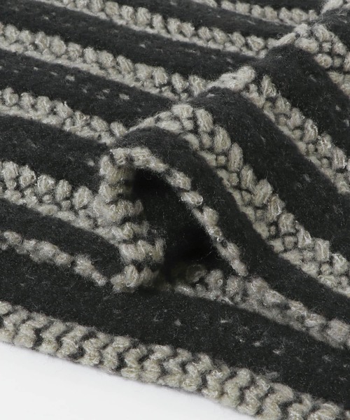 KBF（ケイビーエフ）の「ストライプリブニットマフラー（マフラー・レディース・ベージュ系その他/ブラック系その他/グレー系その他・ONE）」の15枚目の写真