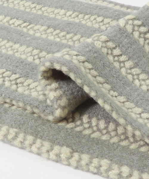 KBF（ケイビーエフ）の「ストライプリブニットマフラー（マフラー・レディース・ベージュ系その他/ブラック系その他/グレー系その他・ONE）」の16枚目の写真