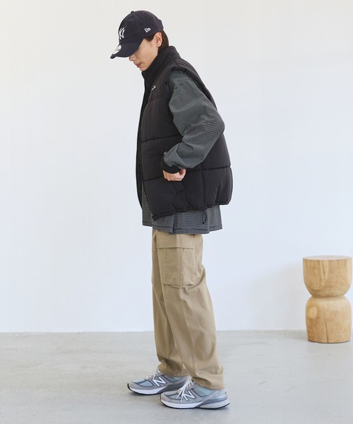 The unormwind（ザアンノームワインド）の「ドローコードツイルワイドストレートカーゴパンツ（カーゴパンツ・メンズ・ベージュ/オリーブ/ブラック・M/L/LL）」の9枚目の写真