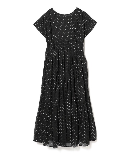⭐︎新品⭐︎ne Quittez pas ドット柄マキシワンピース ne Quittez pas ヌキテパ ワンピース ドット ロング マキシ 半袖