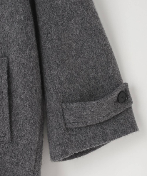 yuw（ユウ）の「スライバーステンカラーコート  989227（ステンカラーコート・レディース・ブラック/グレー・FREE）」の5枚目の写真
