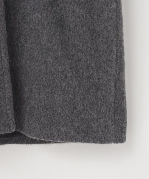 yuw（ユウ）の「スライバーステンカラーコート  989227（ステンカラーコート・レディース・ブラック/グレー・FREE）」の4枚目の写真