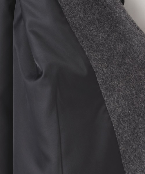 yuw（ユウ）の「スライバーステンカラーコート  989227（ステンカラーコート・レディース・ブラック/グレー・FREE）」の7枚目の写真