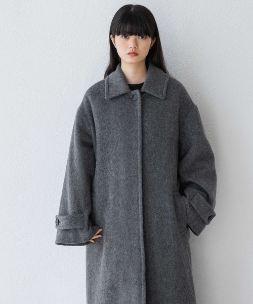 yuw（ユウ）の「スライバーステンカラーコート  989227（ステンカラーコート・レディース・ブラック/グレー・FREE）」の14枚目の写真
