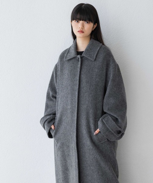yuw（ユウ）の「スライバーステンカラーコート  989227（ステンカラーコート・レディース・ブラック/グレー・FREE）」の15枚目の写真