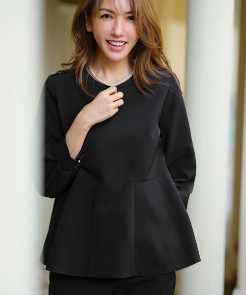 OPAQUE.CLIP（オペークドットクリップ）の「◆ガラスパールネックレス（ショート）/セレモニー対応（ネックレス・レディース・オフホワイト・00）」の2枚目の写真