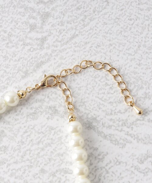 OPAQUE.CLIP（オペークドットクリップ）の「◆ガラスパールネックレス（ショート）/セレモニー対応（ネックレス・レディース・オフホワイト・00）」の6枚目の写真