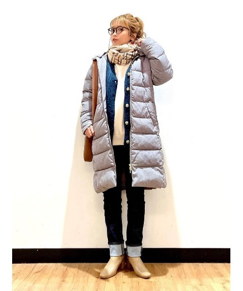 HONEYSUCKLE ROSE(ハニーサックルローズ)の「【HONEYSUCKLE ROSE】ウール調中綿ロングコート(その他アウター・レディース・グレー・L/M)」の22枚目の写真