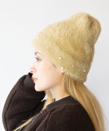 14+ | コットンパールシャギーワッチ(ニットキャップ/ビーニー)