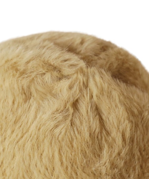 14+（イチヨンプラス）の「コットンパールシャギーワッチ（ニットキャップ/ビーニー・レディース・ブラック/ベージュ/モカ・FREE）」の9枚目の写真