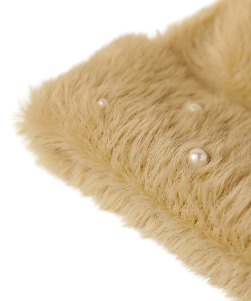 14+（イチヨンプラス）の「コットンパールシャギーワッチ（ニットキャップ/ビーニー・レディース・ブラック/ベージュ/モカ・FREE）」の10枚目の写真