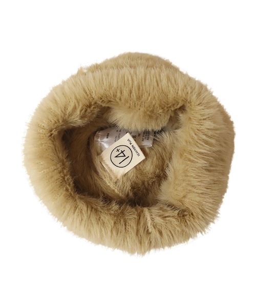 14+（イチヨンプラス）の「コットンパールシャギーワッチ（ニットキャップ/ビーニー・レディース・ブラック/ベージュ/モカ・FREE）」の11枚目の写真