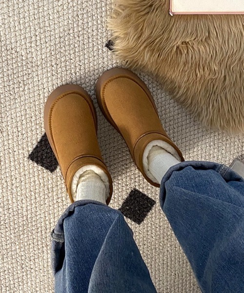 セール】厚底ショートムートンブーツ（ブーツ）｜SHEENA（シーナ