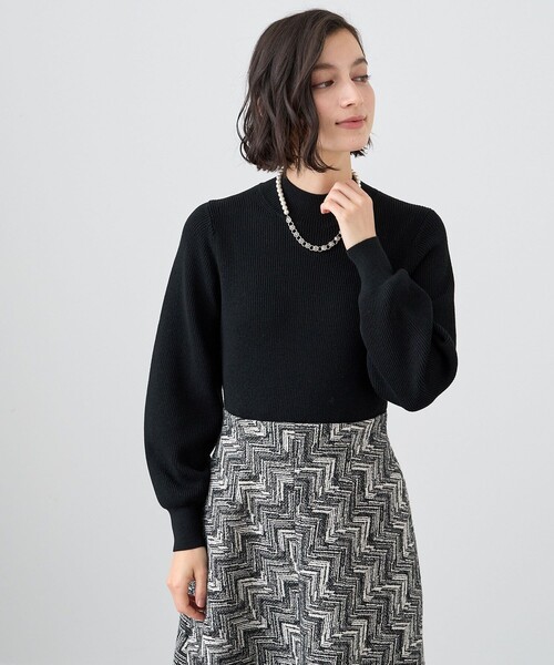 ANAYI（アナイ）の「ヘリンボンジャガードドッキングワンピース