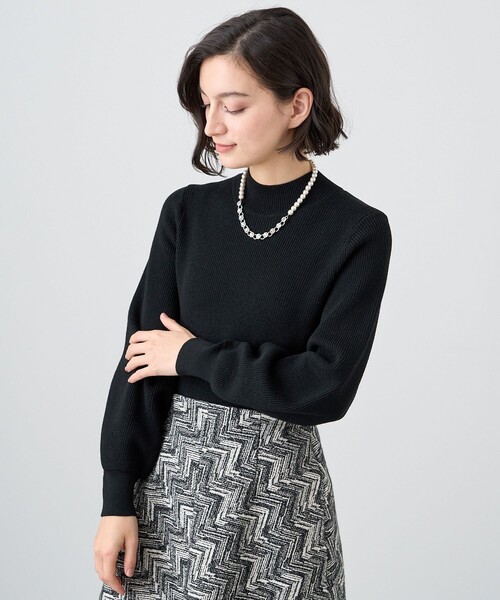 ANAYI（アナイ）の「ヘリンボンジャガードドッキングワンピース