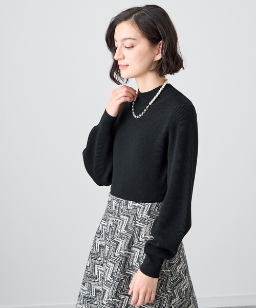 未使用品ANAYIアナイ　ヘリンボンジャガードドッキングワンピース　23AW ANAYI（アナイ）の「ヘリンボンジャガードドッキングワンピース