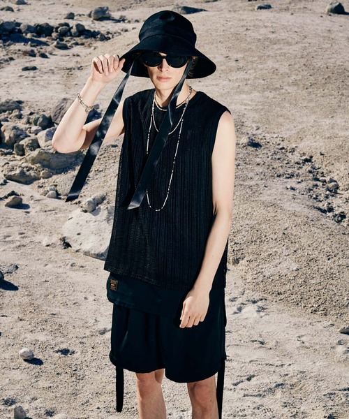 Mesh Layered Tank Top / メッシュレイヤードタンクトップ（タンク