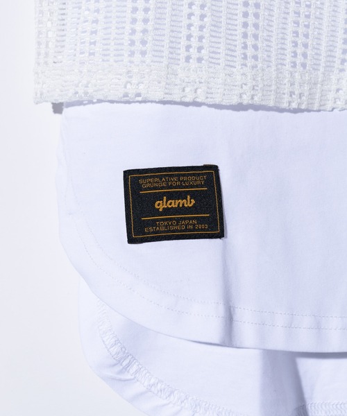glamb(グラム)の「Mesh Layered Tank Top / メッシュレイヤードタンクトップ(タンクトップ・メンズ・ホワイト/ブラック・S/L/M)」の11枚目の写真