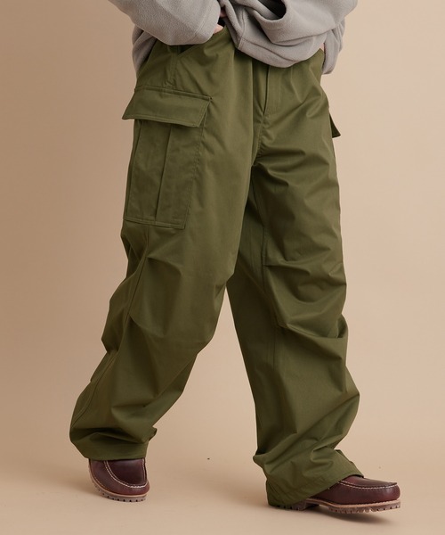 re_k by JUNRED（レクバイジュンレッド）の「re_k by JUNRED / ミニマルワイドカーゴパンツ（カーゴパンツ・メンズ・ブラック/ライトグレー/カーキ・S/M/L）」の3枚目の写真