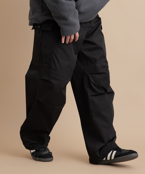 re_k by JUNRED（レクバイジュンレッド）の「re_k by JUNRED / ミニマルワイドカーゴパンツ（カーゴパンツ・メンズ・ブラック/ライトグレー/カーキ・S/M/L）」の20枚目の写真