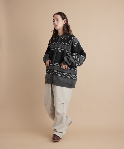 re_k by JUNRED（レクバイジュンレッド）の「re_k by JUNRED / ミニマルワイドカーゴパンツ（カーゴパンツ・メンズ・ブラック/ライトグレー/カーキ・S/M/L）」の8枚目の写真