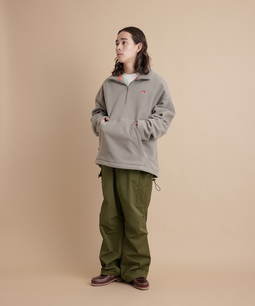 re_k by JUNRED（レクバイジュンレッド）の「re_k by JUNRED / ミニマルワイドカーゴパンツ（カーゴパンツ・メンズ・ブラック/ライトグレー/カーキ・S/M/L）」の15枚目の写真