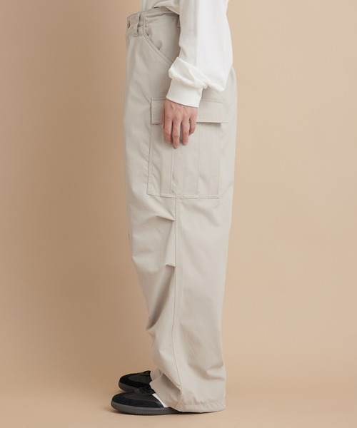 re_k by JUNRED（レクバイジュンレッド）の「re_k by JUNRED / ミニマルワイドカーゴパンツ（カーゴパンツ・メンズ・ブラック/ライトグレー/カーキ・S/M/L）」の17枚目の写真