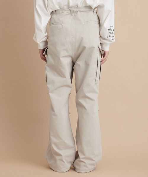 re_k by JUNRED（レクバイジュンレッド）の「re_k by JUNRED / ミニマルワイドカーゴパンツ（カーゴパンツ・メンズ・ブラック/ライトグレー/カーキ・S/M/L）」の19枚目の写真