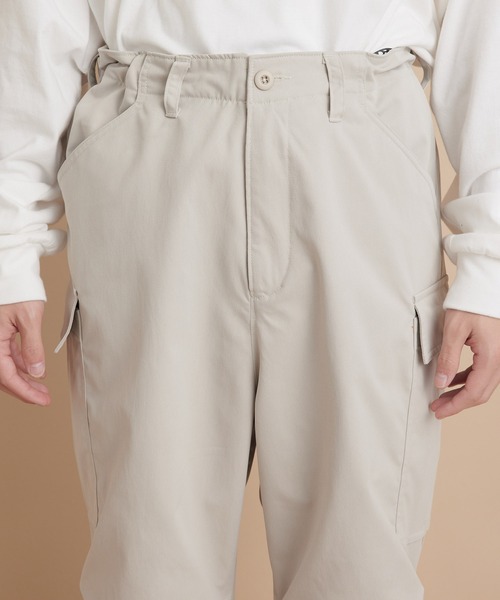 re_k by JUNRED（レクバイジュンレッド）の「re_k by JUNRED / ミニマルワイドカーゴパンツ（カーゴパンツ・メンズ・ブラック/ライトグレー/カーキ・S/M/L）」の22枚目の写真