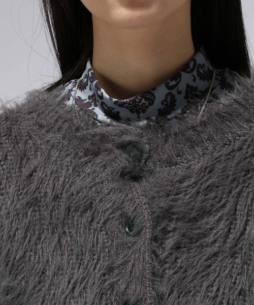 HARE(ハレ)の「2WAYロングシャギーカーディガン(HARE)(カーディガン/ボレロ・レディース・ライトグレー/チャコールグレー/ネイビー・FREE)」の18枚目の写真