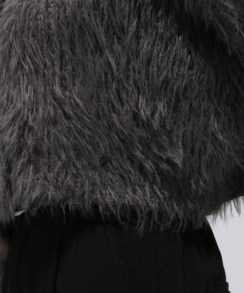 HARE(ハレ)の「2WAYロングシャギーカーディガン(HARE)(カーディガン/ボレロ・レディース・ライトグレー/チャコールグレー/ネイビー・FREE)」の21枚目の写真