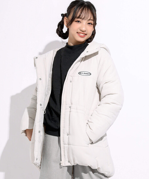 ZIDDY（ジディ）の「中綿スワローミドルコート(130~160cm)（ダウン