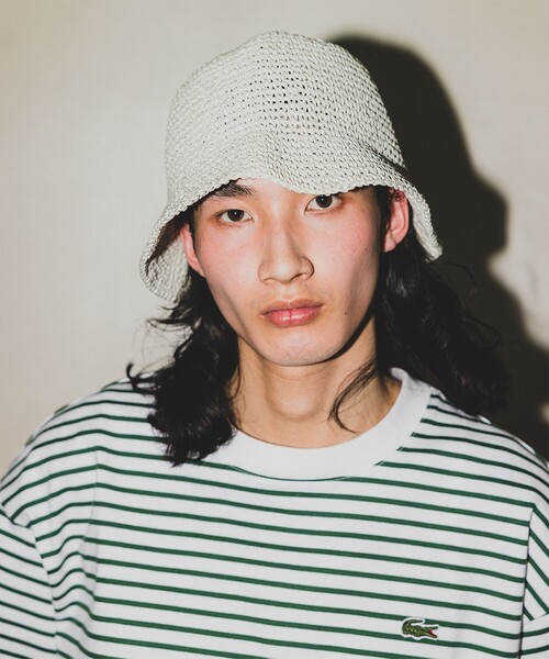 BEAMS（ビームス）の「BEAMS / ペーパー ベルハット（ハット・メンズ・ホワイト系その他2/グリーン/ネイビー・ONE SIZE）」の2枚目の写真
