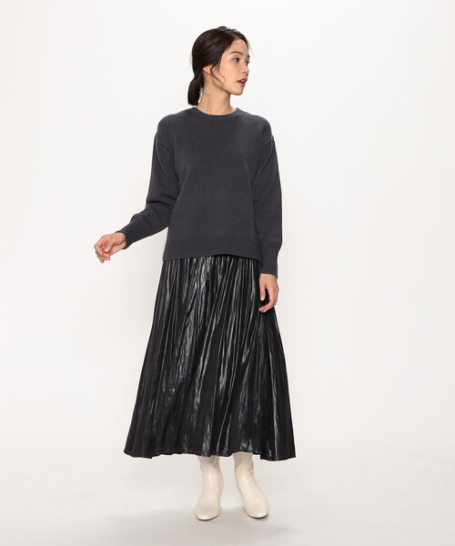COMME CA ISM(コムサイズム)の「【good price】1枚で華やか!!カラーニット(ニット/セーター・レディース・ホワイト/グレー/ピンク/サックスブルー/チャコール・MEDIUM/LARGE)」の9枚目の写真
