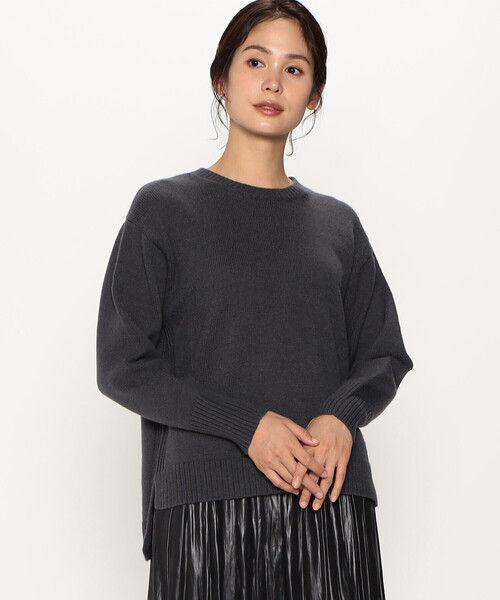 COMME CA ISM(コムサイズム)の「【good price】1枚で華やか!!カラーニット(ニット/セーター・レディース・ホワイト/グレー/ピンク/サックスブルー/チャコール・MEDIUM/LARGE)」の10枚目の写真