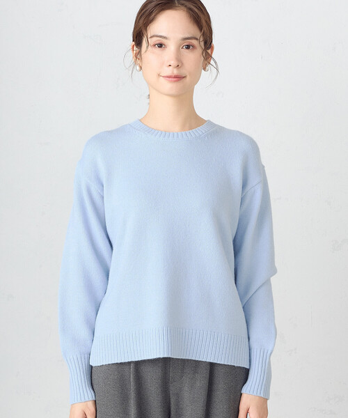 COMME CA ISM(コムサイズム)の「【good price】1枚で華やか!!カラーニット(ニット/セーター・レディース・ホワイト/グレー/ピンク/サックスブルー/チャコール・MEDIUM/LARGE)」の16枚目の写真