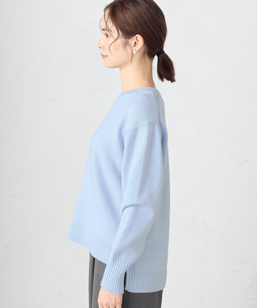 COMME CA ISM(コムサイズム)の「【good price】1枚で華やか!!カラーニット(ニット/セーター・レディース・ホワイト/グレー/ピンク/サックスブルー/チャコール・MEDIUM/LARGE)」の17枚目の写真
